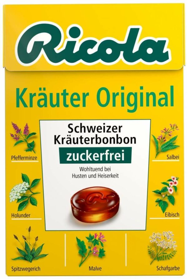 Ricola Box Kräuter zuckerfrei 50 g