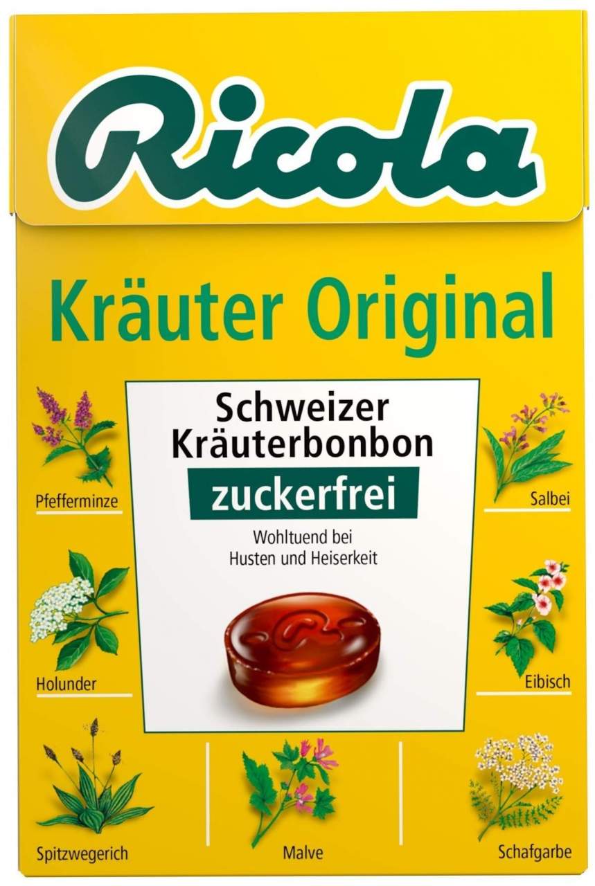 Ricola Box Kräuter zuckerfrei 50 g