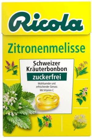 Ricola Ohne Zucker Box Zitronenmelisse Bonbons 50 G Bonbons