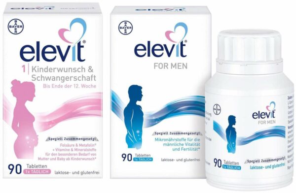 Elevit 1 Kinderwunsch & Schwangerschaft 90 Tabletten + Elevit for Men 90 Tabletten