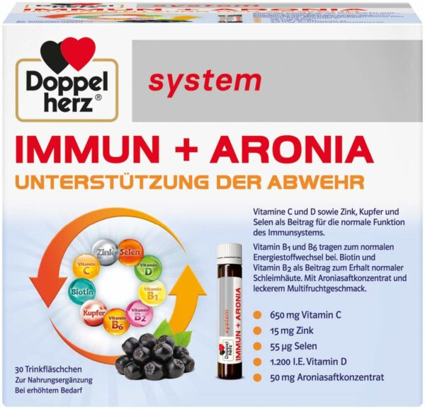 Doppelherz Immun+aronia System 30 Trinkampullen