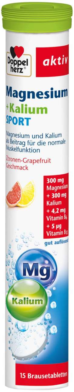 Doppelherz Magnesium + Kalium Sport 15 Brausetabletten