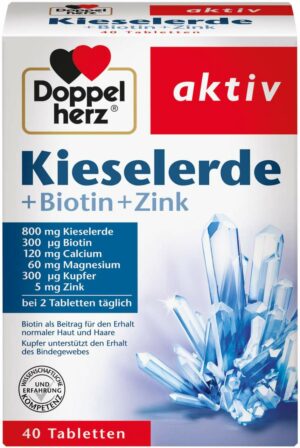 Doppelherz Kieselerde + Biotin + Zink 40 Tabletten