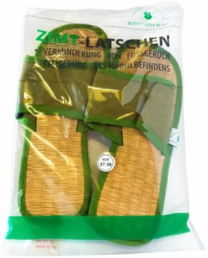 Zimtlatschen Breiter Riemen Gr. 37 - 38 Grün 2 Stück