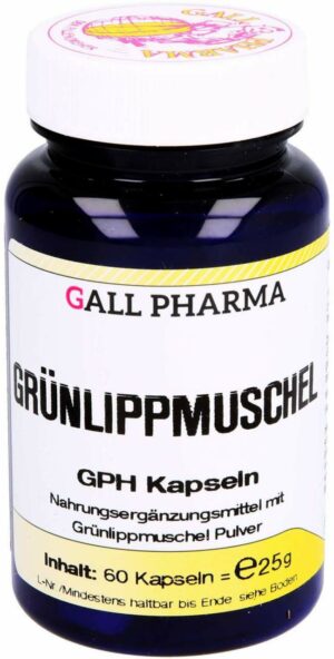 Grünlippmuschel Gph 60 Kapseln