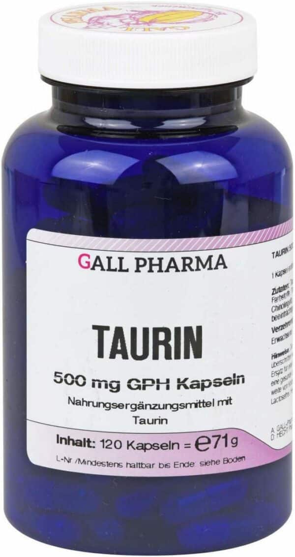 Taurin 500 mg Gph Kapseln 120 Stk