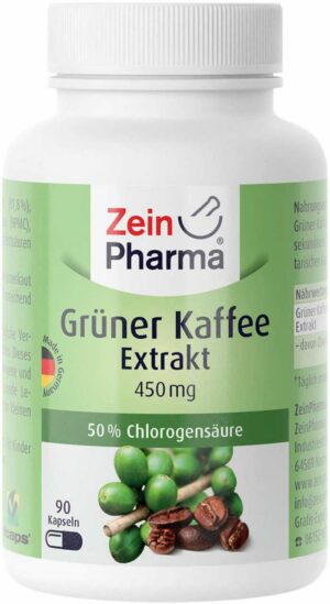 Grüner Kaffee Extrakt 450 mg 90 Kapseln