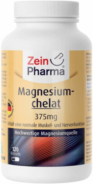 Magnesium Chelat Hoch Bioverfügbar 120 Kapseln