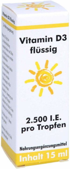 Vitamin D3 Flüssig 2.500 I.E. Gerimed 15 ml Tropfen zum Einnehmen