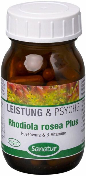 Rhodiola Rosea Plus B-Vitamine 60 Kapseln
