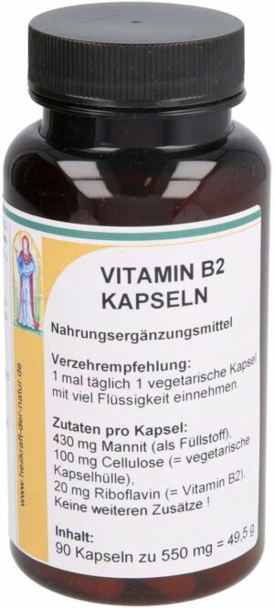 Vitamin B2 20 mg Riboflavin 90 Kapseln