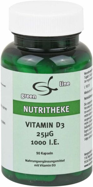 Vitamin D3 25 µg 1.000 I.E. 90 Kapseln