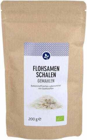 Flohsamenschalen Gemahlen Bio 200 G Pulver