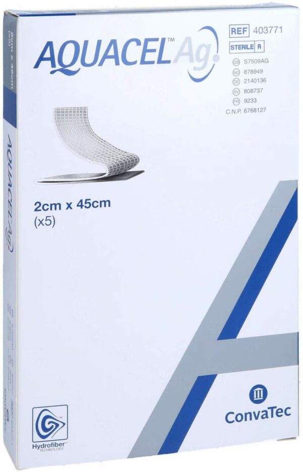 Aquacel AG 2 X 45 cm Tamponaden 5 Stück