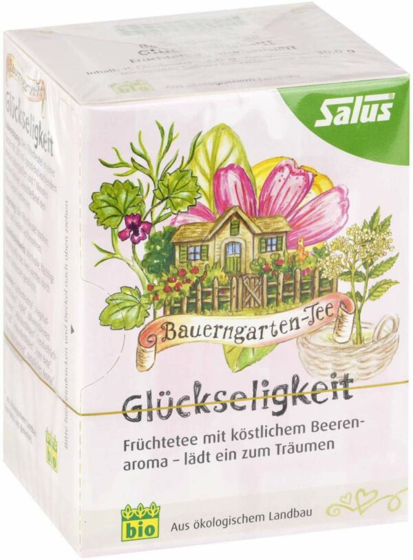 Bauerngarten-Tee Glückseligkeit Früchtetee 15 Filterbeutel