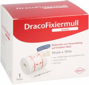 Dracofixiermull Stretch 10 cm X 10 M 1 Stück