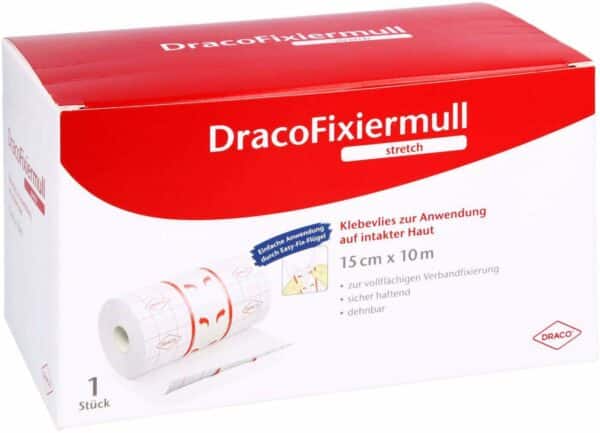 Dracofixiermull Stretch 15 cm X 10 M 1 Stück