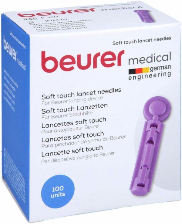 Beurer Lanzetten Soft Touch 33 G F.Blutzuck.Messg. 100 Stk