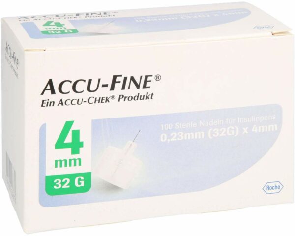 Accu Fine Sterile Nadeln F.Insulinpens 4 mm 32 G 1