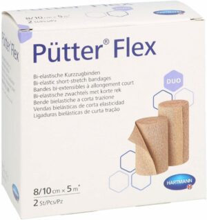 Pütter Flex Duo Binde 8 und 10 cm X 5 M 2 Stück