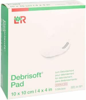 Debrisoft Pad 10 X 10 cm Steril 5 Stück