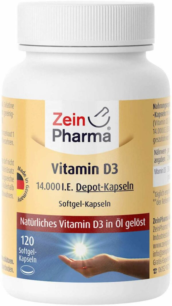 Vitamin D3 14.000 I.E. 120 Softgel Kapseln