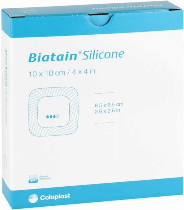 Biatain Silicone Schaumverband 10 X 10 cm 10 Stück