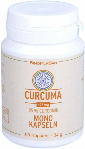 Curcuma 475 mg 95 % Curcumin 60 Mono-Kapseln