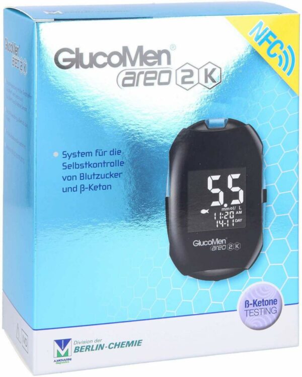 Glucomen Areo 2k Blutzucker- U.ß-Keton Set Mmol 1 Stück