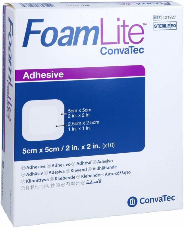 Foam Lite Convatec Adhäsiv Pu-Schaumverb.5 X 5 cm