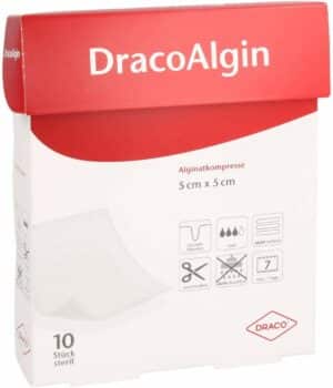 Dracoalgin 5 X 5 cm Alginatkompresse 10 Stück