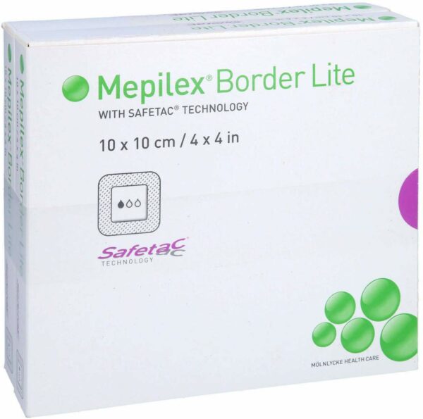 Mepilex Border Lite Schaumverband 10 X 10 cm Steril 10 Stück