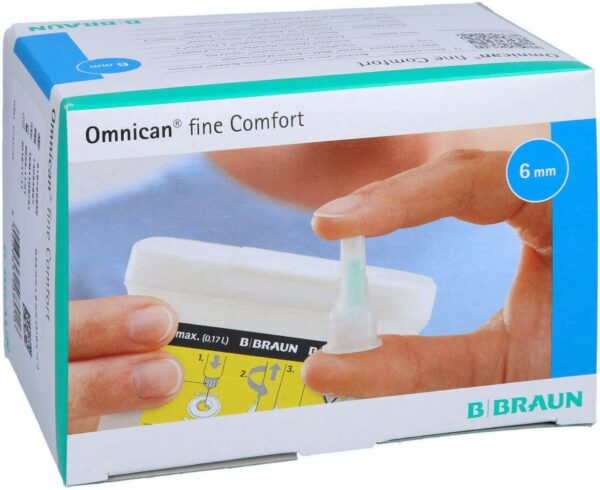 Omnican Fine Comfort Pen Kanüle 31 G X 6 mm 100 Stück