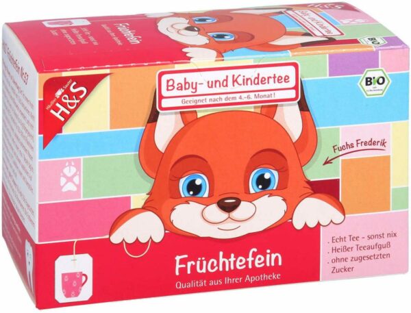 H&S Bio Baby- und Kindertee Früchtefein 20 Filterbeutel