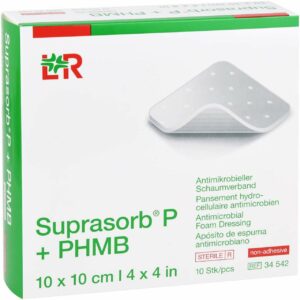 Suprasorb P+phmb Schaumverband 10 X 10 cm 10 Stück