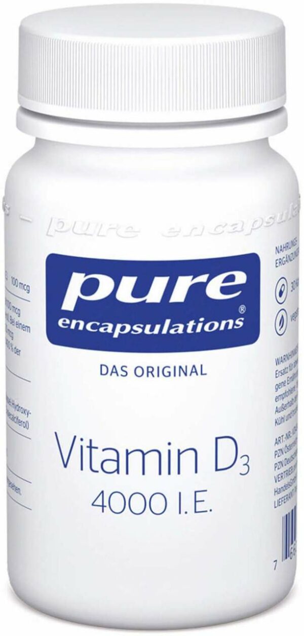 Pure Encalsulations Vitamin D3 4000 I.E. 30 Kapseln