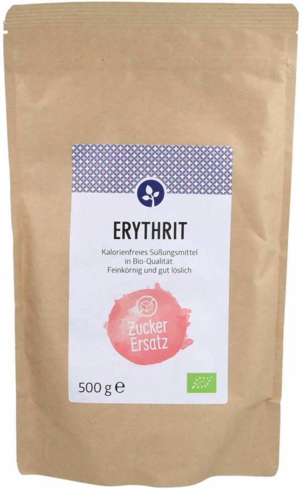 Erythrit Bio Zuckerersatz Feinkörnig 500 G Pulver