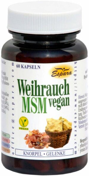 Weihrauch Msm Vegan Kapseln 60 Stk