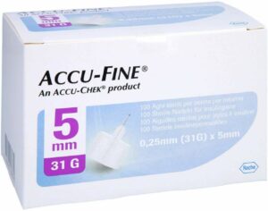 Accu Fine Sterile Nadeln F.Insulinpens 5 mm 31 G 100 Stk