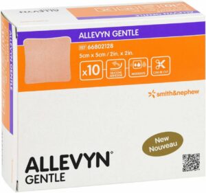 Allevyn Gentle 5 X 5 cm Schaumverband 10 Stück