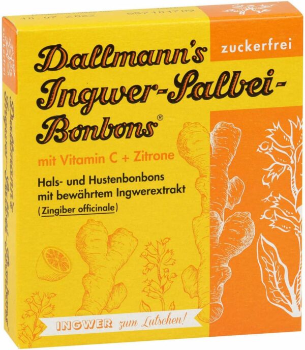 Dallmann s Ingwer Salbei Bonbons 37 G