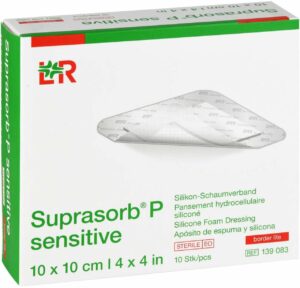 Suprasorb P Sensitive Pu-Schaumv.Bor.Lite 10 X 10 cm 10 Stk