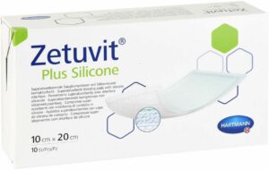 Zetuvit Plus Silicone Steril 10x20 cm