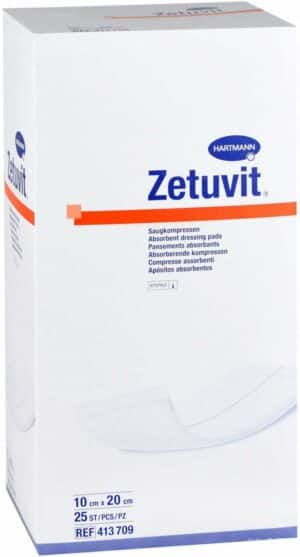 Zetuvit Saugkompressen Steril 10 X 20 cm 25 Stk