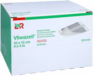 Vliwazell Saugkompressen Steril 10 X 10 cm 25 Stk