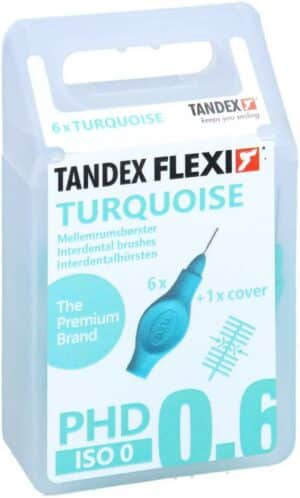 Tandex Flexi Interdentalb.Phd 0.6-Iso 0 Turquoise 6 Stück