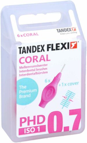 Tandex Flexi Interdentalb.Phd 0.7-Iso 1 Coral 6 Stück