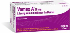 Vomex A 50 mg Lösung zum Einnehmen 12 Beutel