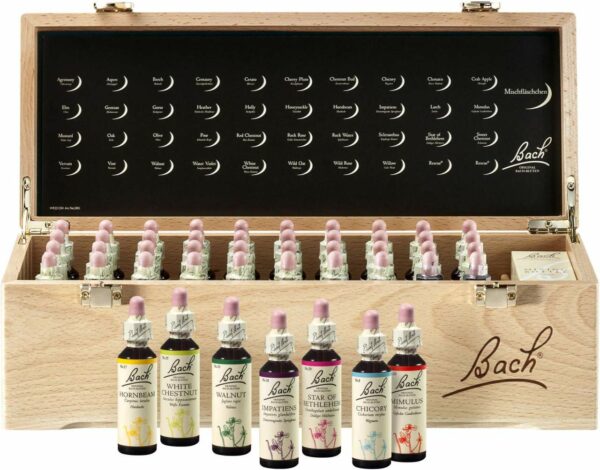 Original Bachblüten Professional Set 40 x 20 ml in Holzkiste