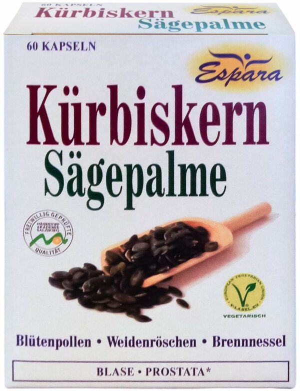 Kürbiskern Sägepalme 60 Kapseln